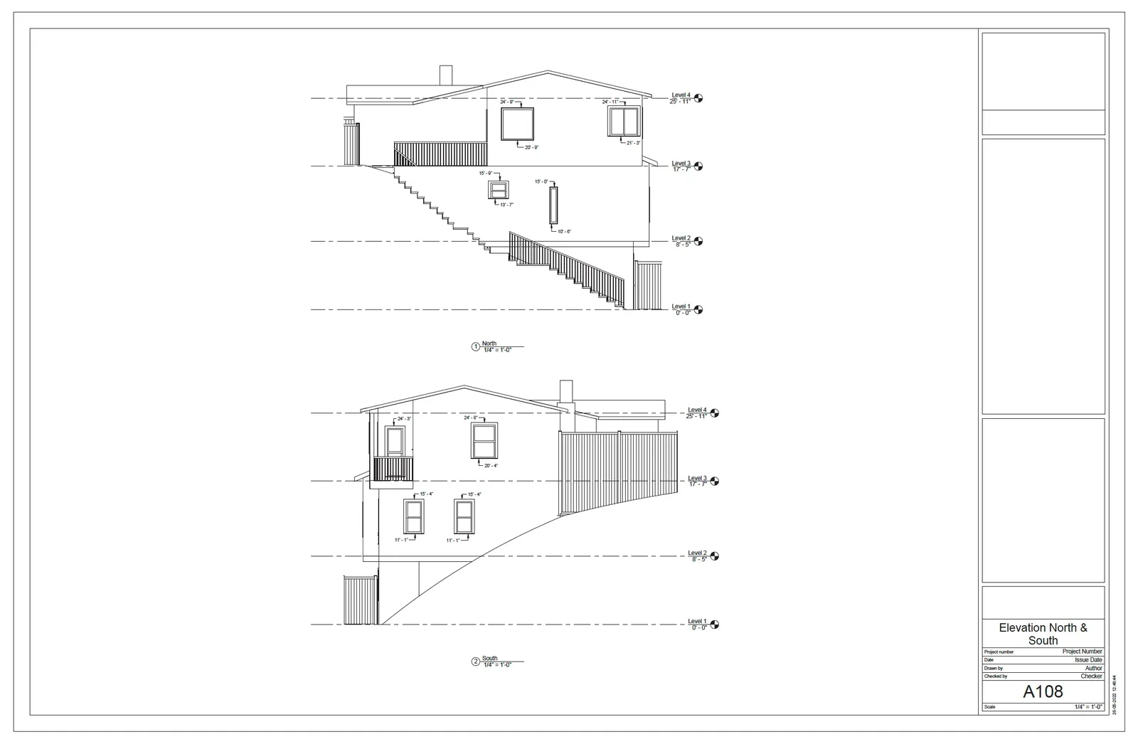MEDIA360VR as-built elevation drawing showing the vertical profile of a building façade