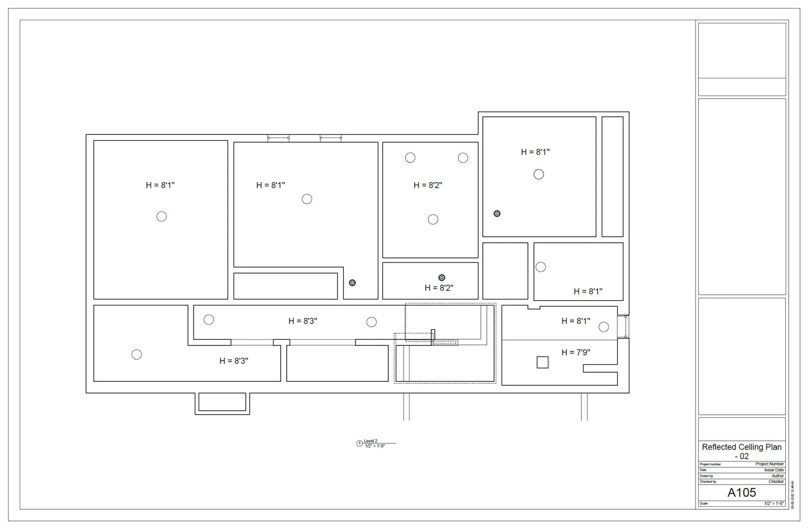 MEDIA360VR as-built reflected ceiling plan showing lighting and fixture layout